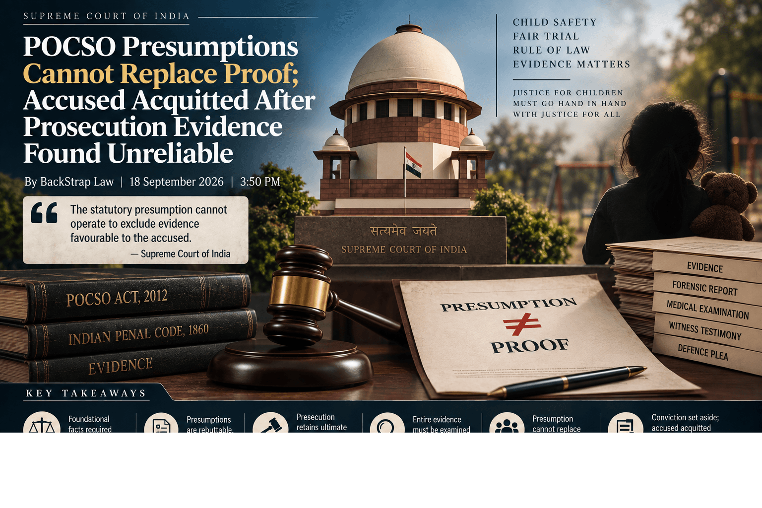 Supreme Court: POCSO Presumptions Cannot Replace Proof; Accused Acquitted After Prosecution Evidence Found Unreliable